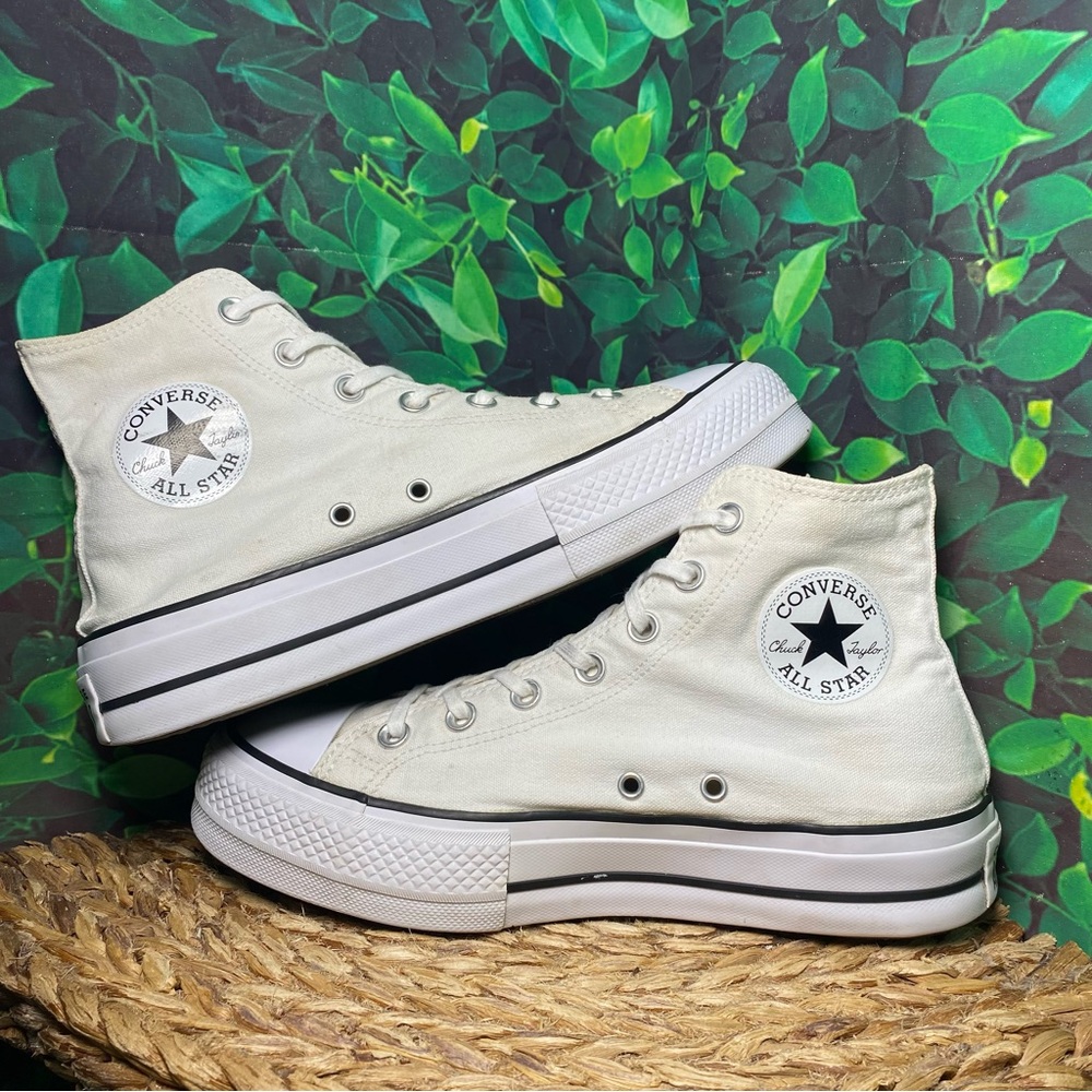 Converse ctas hi white lift platform